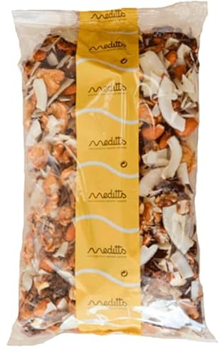 Meditts - Mix Energia OK, 800 g | Frutta Secca e Disidratata | Con Mirtilli Rossi, Ananas, Cocco e Mandorle.