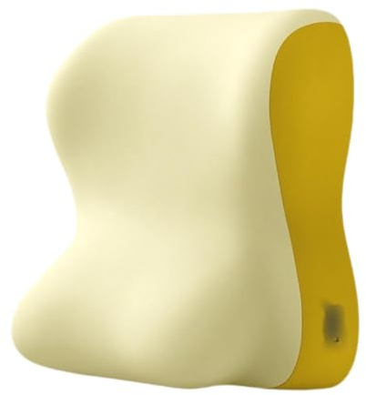 ＡＷＨＡＯ Almohada de Apoyo Lumbar, Almohada de Espuma Viscoelástica, Almohada Multiusos para Piernas Y Pies, Cojín Relajante Reclinable para Sillas de Oficina, Naranja Claro, Individual