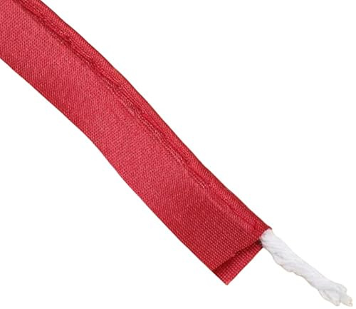 5mx1.4cm Red Polyester Piping Trim Satin Piping Cord Tape for Edge Sewing