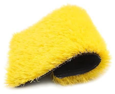 RybdaFDc Césped Artificial Amarillo, césped Artificial de Colores con Orificios de Drenaje, for jardín, balcón, Patio, Alfombra de césped Artificial.(2x1.5m(6.56x4.92ft))