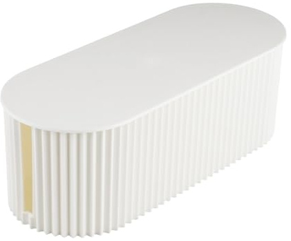 Velicber Cable Tidy Box White Cable Management Box with Lid 33x13x11 cm | Cable Cord Wire Organiser Box, Hides Messy Power Strips, TV Wires, Computer Cords, Desk Cables, for Office, Home - Neat