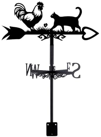 Quail Weather Vane Animal Birds Wind Vanes for Yard Metal Weathervane Roof Mount for Gardens Outside Black Weathervanes Farmhouse Farm Barn Sheds Patio Decorations Gift