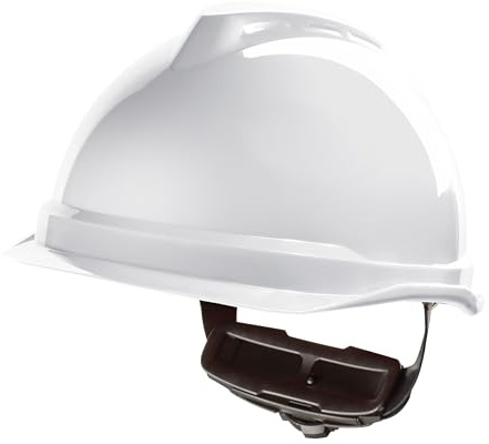 MSA MSA-KAS-Vg520_W Helm mit kurzem Schirm, Weiß, 52-64 Größe