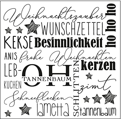 Vaessen Creative Prägeschablone Folder, Weihnachten, Zum Hinzufügen von Strukturen, Muster und Hintergründe auf Karten oder Scrapbook-Seiten, 15 x 15 cm, Silber