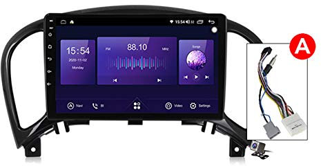 Android 10 9 Pollici GPS Navigazione Sistemi Multimediali per Nissan Juke 2010-2014 con Car Multimedia FM RDS Radio Carplay, WiFi/5G Internet/DSP Audio Stereo,Plug a,7862: 6+128