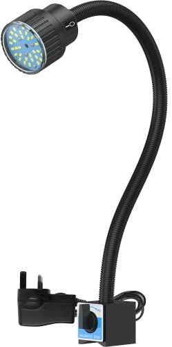 Magnetic Work Light,12W Led Magnetic Lamp, IP65 Water Proof Flexible Gooseneck Lamp for Lathe Milling, Drill Press, Industrial Lighting… [Energy Class A+++]