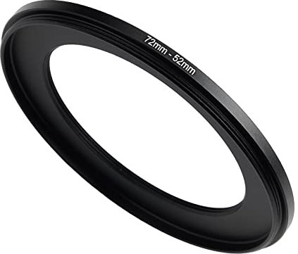 77mm to 52mm Step Down Ring Filter Adapter Applicable to All Brands of UV ND CPL Filter (77mm-52mm)