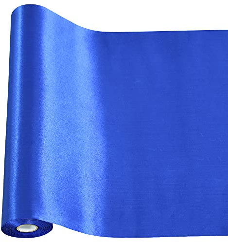 TONIFUL Royal Blue Satin Ribbon 12 Inch 11yd for Gift Wrap Christmas Decor
