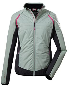 killtec Damen Hybridjacke/Outdoorjacke mit abzippbaren Ärmeln KOS 23 WMN JCKT, hell pistazie, 46, 39196-000
