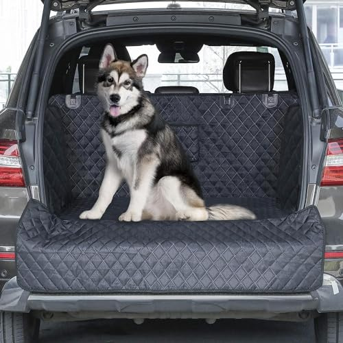 WOWBABEPETS SUV kofferraumwanne,wasserdichte Haustier Stoßstangenschutz Hund,Hundesitzbezug,Matte für SUVs,Vans mit Stoßstangenschutz,rutschfest,große Größe(Beachten Sie die Größe)
