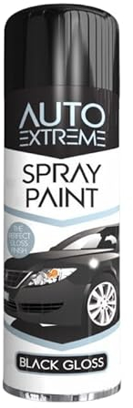 YSAMAX All Purpose Auto-Extreme Spray Paint, Boast a Stunning Appearance, Long-Lasting Durability, Effortless Excellence, Black Gloss Aerosol, 250 ML, (1PCS)