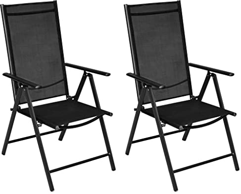 WEMYUFURN 3-TLG. Bistro-Set Aluminium und Textilene Schwarz, Outdoor-Sitzgruppe, Terrassen-Lounge-Set, Garten-Couchgarnitur - Wetterbeständig, Komfortabel - für Terrasse, Garten und Balkon