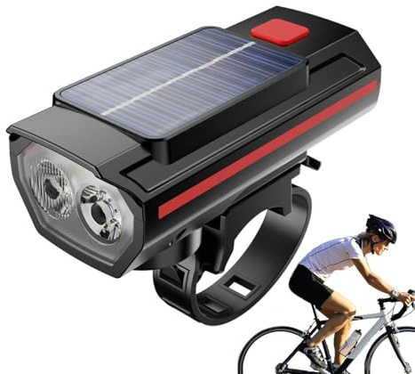 USB-uppladdningsbar cykelstrålkastare, cykelpannlampa, 3 belysningslägen, cykelljus, säker körpannlampa med hög ljusstyrka ger synlighet och säkerhet