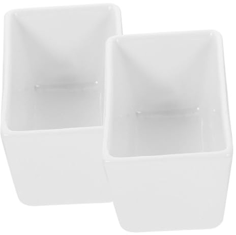 LABRIMP Contenitore Per Zucchero Rettangolare in Ceramica Bianco Zuccheriera Per Cucina Per Tavolo Da Pranzo E Stazione Del Caffè