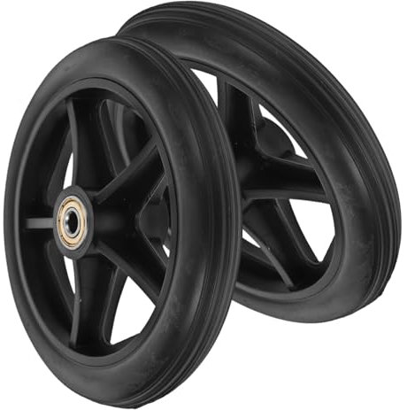 DIYEAH 2pièces Roues Frontales De Fauteuil à Roulettes De Rechange Pour Fauteuil Remplacement Des Roues De Déambulateur