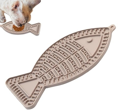 Lugnande silikonbricka - anrikningsmatare för husdjur | Slickbar mellanmålsmatta, icke halkad hundslickmatta, otur katt katt för bad,