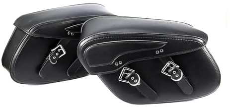 Moto Borsa Borse Laterali Universali Per Moto 40 Litri Grandi Capacità Impermeabili In Pelle Sintetica Posteriori Per Riporre I Bagagli Borsa Sella Moto