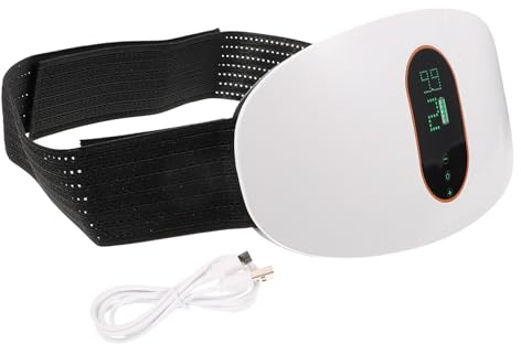 Elektrisches Bauchmassagegerät für Taille und Bauch, Tragbar, Weiß | Abs Gehäuse, Kabellose Nutzung, Leichtes Design, Massage und Bewegung, für Zuhause, Unterwegs