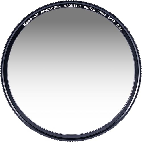 Kase KW Revolution Plus Magnetic Shockproof Soft Grad GND0.9 ND8 3 Stop Neutral Density Filter Low Reflection Optical Glass (77mm)