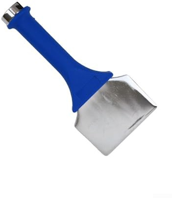 Carpet Fitting Bolster Chisel for Stair Carpet Installation, 90mm Wide Round Head Heavy Duty Chisel with Shock-Absorbing Handle, Forged