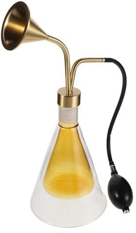 HOOTNEE Difusor Portátil de Aceites Esenciales de Vidrio Bomba Manual, Ligero y Elegante para Aromaterapia en Spa y Hogar Color Aleatorio