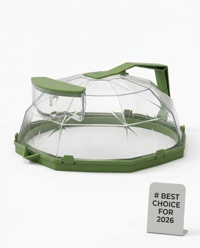 Microwave Splatter Cover for Food with Water Steamer Glass Bacon Cooker Guard with Handle Vent Dome Plate Bowl Covers Helmet Microwave Splatter Cover Keeps Food Moist Easy Clean Guard(1pc)