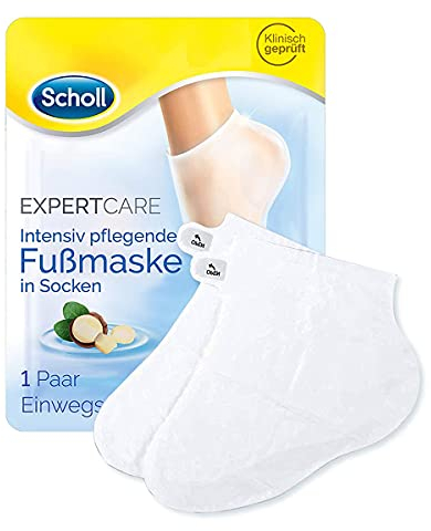 Scholl Expert Care Intensiv pflegende Fußmaske in Socken - 1 Paar Einwegsocken - Hornhaut Entfernung