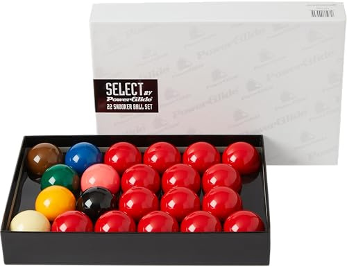 PowerGlide Snooker, Set da Biliardo con 22 Palline, Premium Selezionato Unisex, Vario, 2 1/16 (52.4mm)