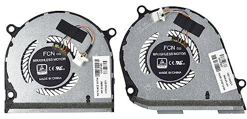 LPUK CPU and GPU Cooling Fan Replacement for HP Envy X360 15-dr, 15-ds p/n: L53541-001, L53542-001