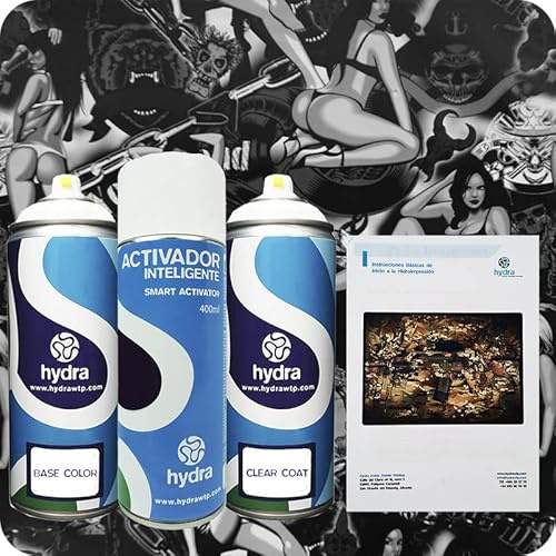 STARTER Kit Cubicatura Kit: Attivatore Spray 400 ml + colore di fondo + vernice + manuale di istruzioni+ pellicola cubicatura altro disegno. Larghezza: 100 cm. Lunghezza: 100 cm (HOT-114)