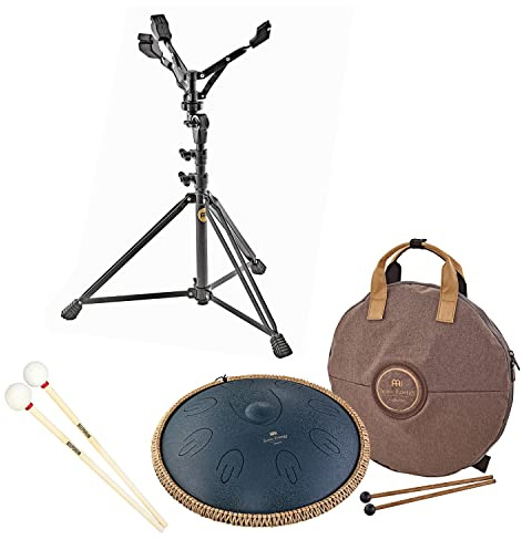Sonic Energy MEINL OSTD12NB Oktave Steel Tongue Drum D Amara + Handpan-Ständer + keepdrum Schlägel