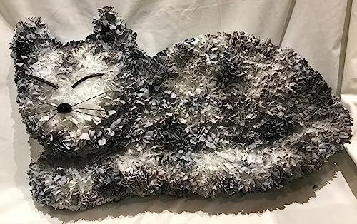 Silky Bouquets Cat Silk Funeral Flowers Artificial Wreath Tribute Memorial Ginger Tom Pet Faux