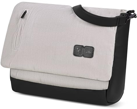 ABC Design Wickeltasche Urban - Crossbody Bag mit Baby Zubehör – Messenger Bag - großes Hauptfach - breiten Schultergurt - Polyester (biscuit)