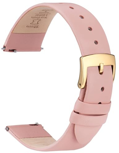 OTTOODY Leather Watch Straps Quick Release Watch Band, Elegant & Ultra-Soft Top Grain Leather Watch Strap for Women Men, Choice of Color & Width - 12mm 14mm 16mm 18mm 20mm 22mm for Watch & Smartwatch