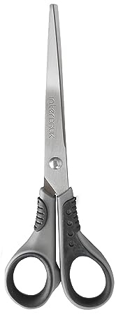 Interdruk - Scheren aus rostfreiem Präzisionsstahl - Ergonomischer Gummi-Griff - Vielseitig einsetzbar im Büro, zu Hause und für Bastelprojekte - 15 cm