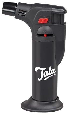 Tala Mini Cooks Blow Torch, Perfect for Creme Brulee's, Lemon Meringue Pies and Skinned Peppers, Fits Perfectly in The Hand and Contoured for Comfort