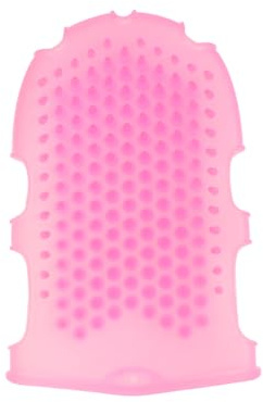 minkissy Double Sided Silicone Bath Glove Silicone Massage Glove Shower Mitts for Exfoliating Massage Silicone Massage Shower Mitts for Women Men Random Color