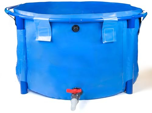 Pondlife Faltbecken für Koi und Teichfische, Ø 180cm x Höhe 120cm, 3000 Liter, faltbares Becken für innen und außen, stabile PVC-Folie, UV-beständig