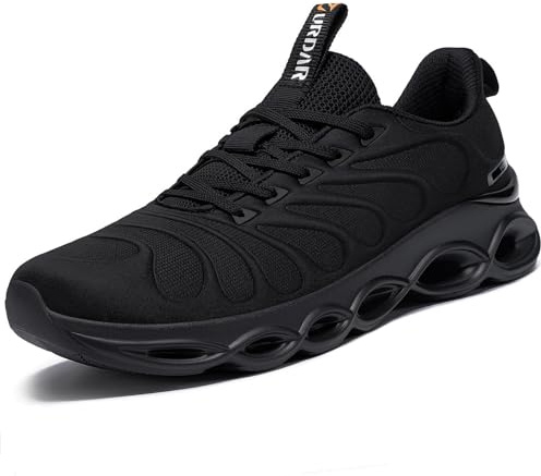 Sneakers Uomo Scarpe Running Trekking Casual Jogging Outdoor Fitness Sportive Palestra Ginnastica Scarpe da Lavoro Leggere Comode Traspiranti(Nero Ampio,42.5UK)