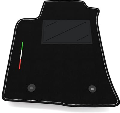 Automatte nur auf der Fahrerseite, 1 Stück, kompatibel mit Toyota Avensis 2006-2009 | 1 maßgeschneiderter Teppich, Italien-Flagge