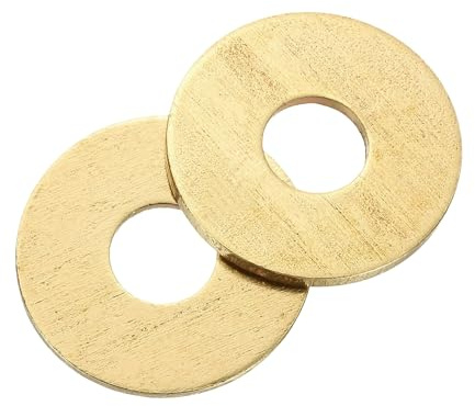 QUARKZMAN Rondelle Ottone M8 Rondella Piatta OD 24 x 1,5mm Spessore 12Pz | Guarnizione Metallo Anello, per Viti, Bulloni, Dadi