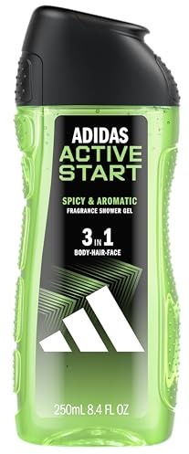 Adidas Active Start Shower Gel, 400 ml, 2 x 1