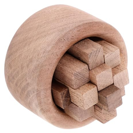 PACKOVE Holz Diffusor für Ätherische Öle im Woodpile Design Brauner Desktop Räucherstäbchen Diffusor für Zuhause und Schönheitssalons Entspannend und Beruhigend