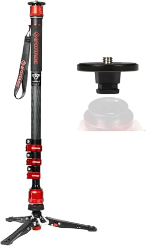 IFOOTAGE Cobra 3 Monopod C180F-P with Replacement Cobra 3 Quick Release Plate Mount