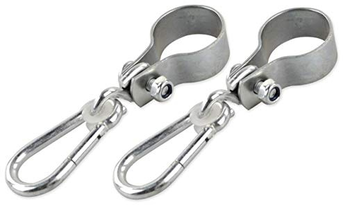 Gartenwelt Riegelsberger Schaukelhaken mit Karabiner für Rundbalken Ø 5 cm 2 Stück