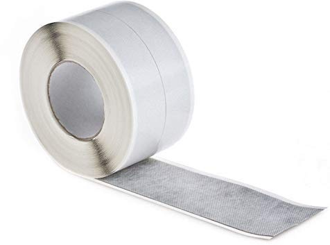Nassboards Waterproof Tanking Tape - Aqua Elastic Self Adhesive Butyl Joining Permanent Strong Sealing Tape for Waterproofing Bathrooms, Shower Wet Rooms, for Use Outdoors Indoors Preventing Leaks 5m