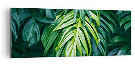 ARTTOR Leinwandbild 140x50cm Wandbild Botanik Natur - 3951 | Blume Panorama Groß XXL Wanddekoration Wohnzimmer Schlafzimmer Küche Wanddeko Wand Kunstdruck Wandkunst Wall Decor ARTTOR