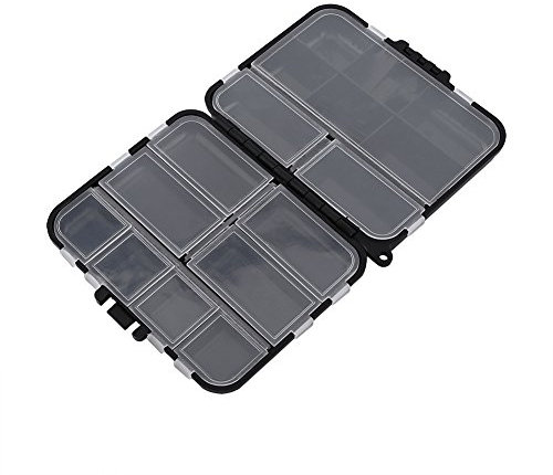 VGEBY1 - Scatole per attrezzi da pesca, in plastica, con 26 scomparti individuali per attrezzi da pesca necessari.