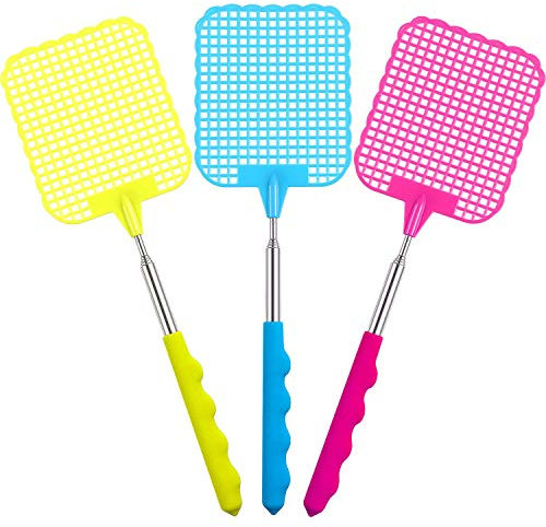 Omenluck - Juego de 3 matamoscas Manual Flexible para Evitar plagas