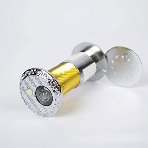 ARCH Türklingel-Legierung Zuschauer Guckloch, Türspiegel Anti-Diebstahl-Türspion-Projektor Anti-hebel Glasobjektiv Mit Abdeckung for Villa Haus Büro Wohnung Home Security (Color : Silver)